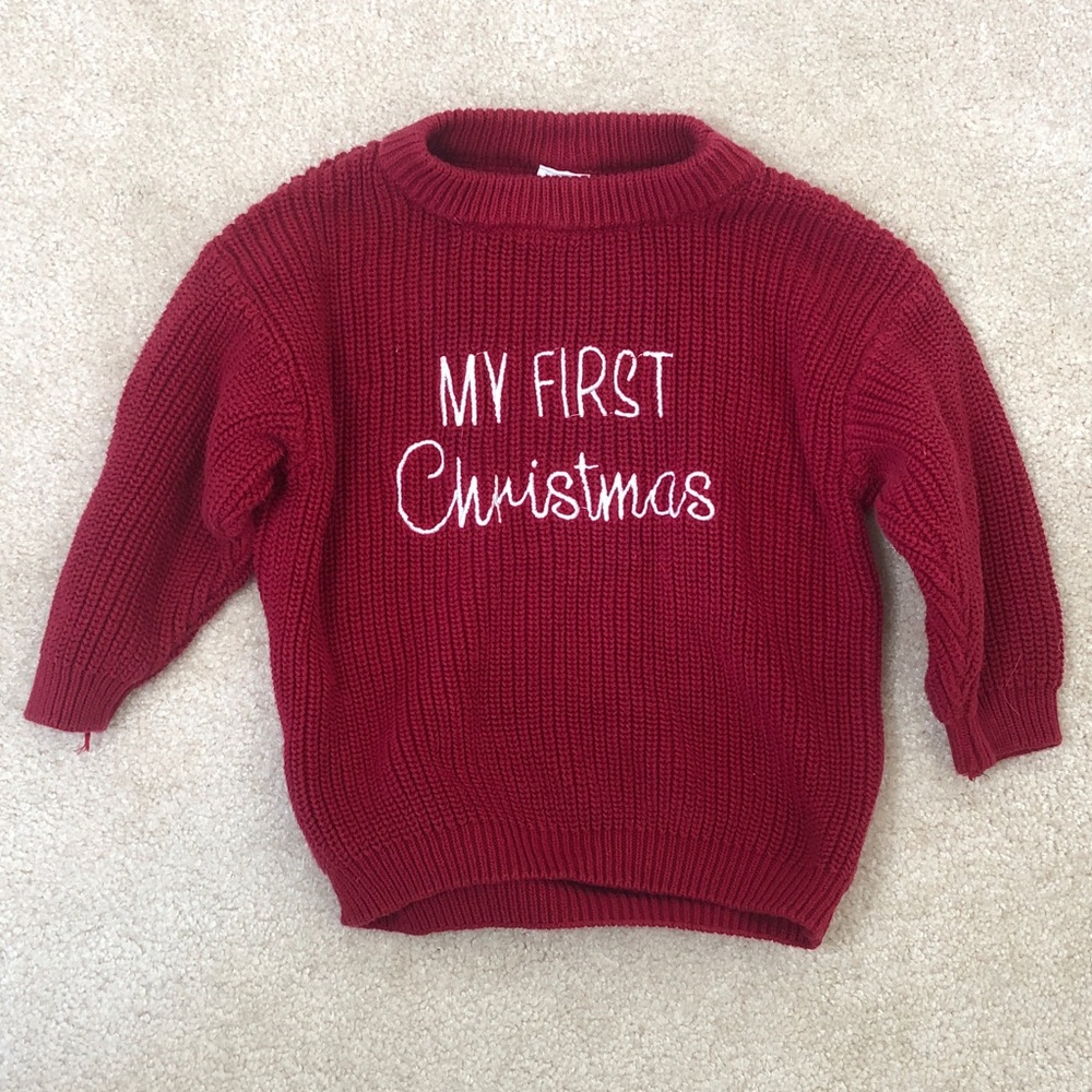 Baby’s Unknown Brand My First Christmas Sweater